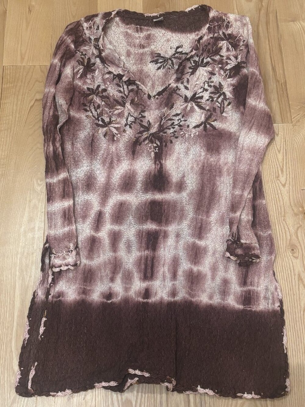 Raj Women's Long-sleeve Tie-Dye Cover-Up | Small